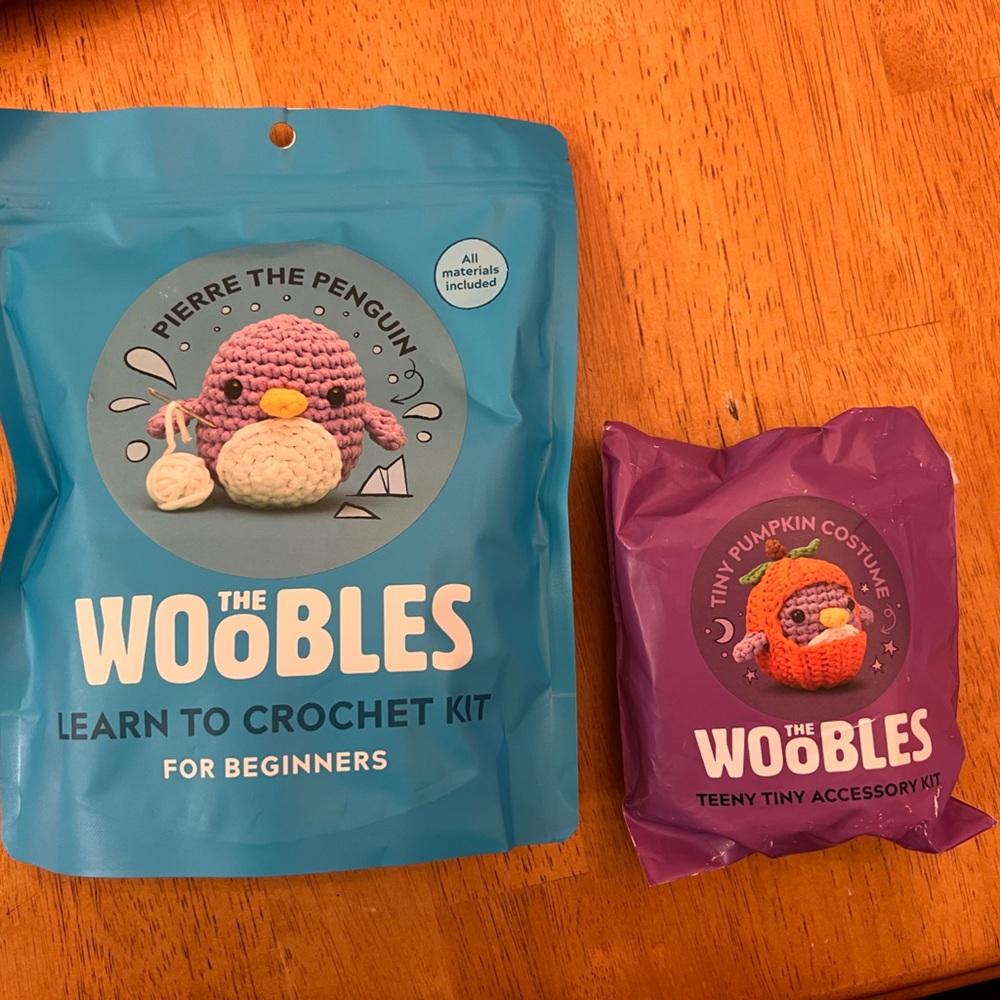 The Woobles Crochet Kit and Accessory Set - Penguin